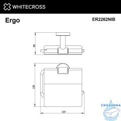 Держатель туалетной бумаги WHITECROSS Ergo ER2262NIB (брашированный никель)
