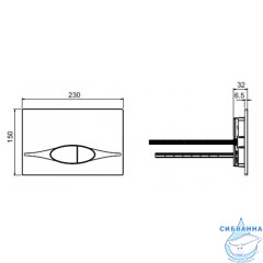Кнопка смыва Jacob Delafon E29026-01R (белый)