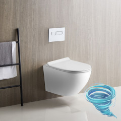 Унитаз подвесной безободковый Calypso CS46UQ-TK с сиденьем Soft Close (микролифт)