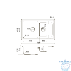 Кухонная мойка Omoikiri Mizu 78-2-IN 4973731
