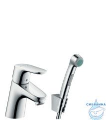 Смеситель для раковины Hansgrohe Focus с гигиеническим душем 31926000 (без донного клапана)