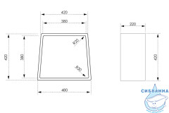 Стульчик для ванной ABBER Stein AS1638MB черный матовый