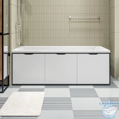 Фронтальная панель для ванны 1Marka Grunge Loft 170 GL70White белый