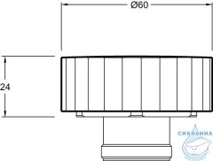 Ручки Jacob Delafon Grands Boulevards, E25390-BL, для смесителя, 2 ручки, черный матовый