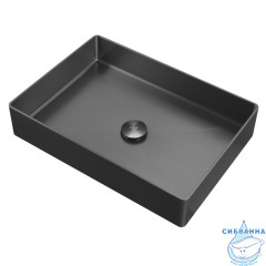 Раковина накладная ABBER Wasser Kreis AF2400GM оружейная сталь