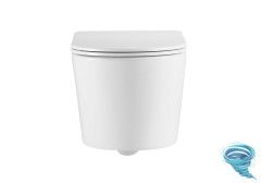 Унитаз подвесной безободковый Aquatek Оберон AQ1365T-00 с сиденьем Soft Close (микролифт)