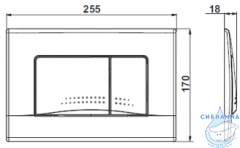 Кнопка смыва Roca Active 32B 8901130B1 хром глянцевый