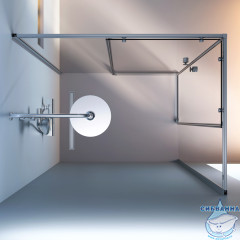 Душевое ограждение AM.PM X-Joy 120х90 W94G-403-12090-MТ профиль хром, стекло прозрачное (без поддона)