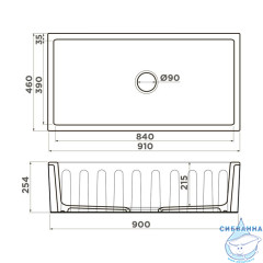 Кухонная мойка Omoikiri Mikura 91-WH Glossy Natceramic/белый