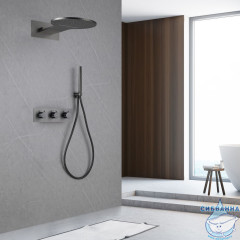 Душевая система ABBER Wasser Kreis 300 1 режим AF8151NG (никель)