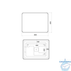 Зеркало Iddis Uniq 60 см UNI8060i98