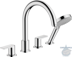 Смеситель для ванны на борт Hansgrohe Vernis Shape 71459000 (хром)