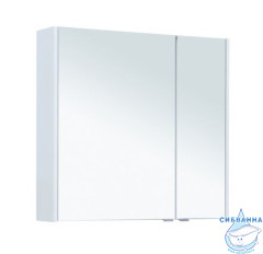 Шкаф-зеркало Aquanet Палермо 80 белый глянец 254538