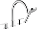 Смеситель для ванны на борт Hansgrohe Vernis Shape 71459000 (хром)