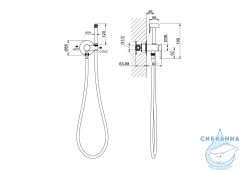 Смеситель с гигиеническим душем Aquatek Европа AQ1021BG (золото шлифованное)
