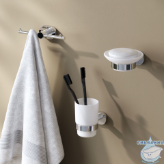 Набор аксессуаров для ванной комнаты AM.PM Sense AK74B0403W