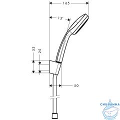 Ручной душ Hansgrohe Croma 100 27575000
