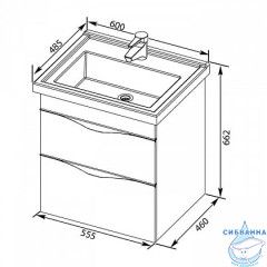 Тумба под раковину Aquanet Эвора 60 дуб антик 183000