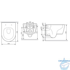 Унитаз подвесной AM.PM Func C8F1700SC с сиденьем Soft Close (микролифт)