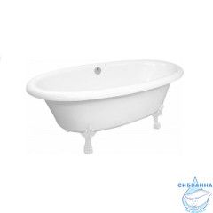 Ванна из литьевого мрамора New Line Sanitary Неона на ножках 178х88