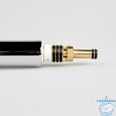 Излив для смесителя, кухня, L-образный, нержавеющая сталь, 226х301 мм, поворотный, хром, IDDIS, 995L23C5SM