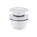 Донный клапан для раковины ABBER AF0011W (белый)