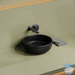  Раковина на столешницу 38 см Ceramicanova Taycan CN12003MB (черный матовый)