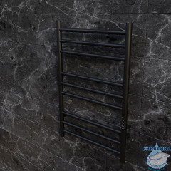 Полотенцесушитель электрический Toni Arti Loreto pulsante 9П 400x800 черный матовый