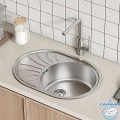 Мойка, нерж. сталь, шелк, 650*460, Suno S, IDDIS, SUN65SDi77