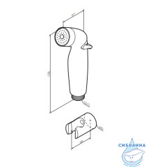 Гигиеническая лейка AM.PM F0201932 (хром)