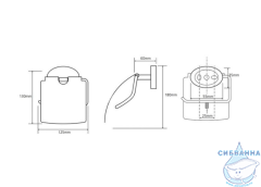 Держатель для туалетной бумаги Bemeta Oval 118412011