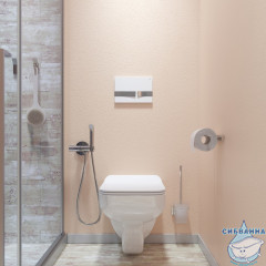 Кнопка смыва Iddis Unifix UNI06WCi77 хром/белый