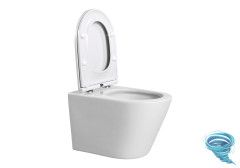 Унитаз подвесной безободковый Aquatek Вега AQ1904T-00 с сиденьем Soft Close (микролифт)