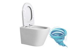 Унитаз подвесной безободковый Aquatek Вега AQ1904T-00 с сиденьем Soft Close (микролифт)