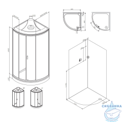 Душевая кабина AM.PM X-Joy 90х90 W88C-401-090WT