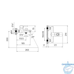 Смеситель для ванны Iddis Bild BILSB00i02WA (хром)