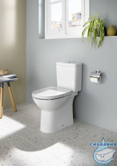 Унитаз напольный Roca Debba Round Rimless 734299P00Y с бачком и сиденьем Soft Close (микролифт) 