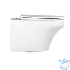 Унитаз подвесной безободковый Charus Franz Rimless EWC700-124W с сиденьем Soft Close (микролифт)
