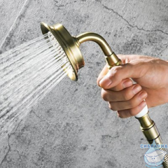 Смеситель для ванны на борт Gappo G1189-4 с аксессуарами (бронза)