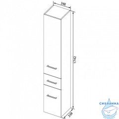 Пенал Aquanet Порто 35 белый 195732