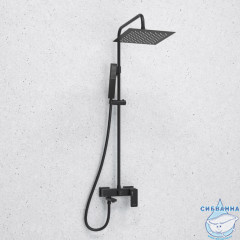 Душевая система Wasserkraft 250 1 режим A277.255.218.BM (черный матовый)