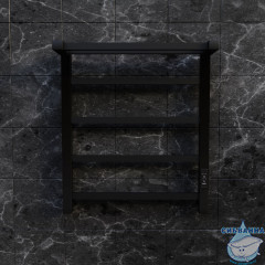 Полотенцесушитель электрический Toni Arti Formia pulsante 5П 500x600 черный матовый
