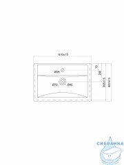 Мебельная раковина Iddis Optima Home 60 см 4076000i28