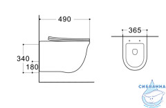 Унитаз подвесной безободковый Aquatek Классик AQ1112-00 с сиденьем Soft Close (микролифт)