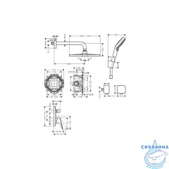 Душевая система Hansgrohe Crometta E 240 1 режим 27957000 (хром)