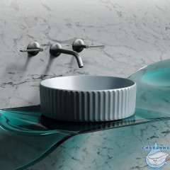  Раковина на столешницу 36 см Ceramicanova Element CN6057MHL (голубой)