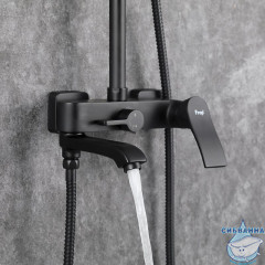 Душевая система Frap F2475-6 250 1 режим (черный)