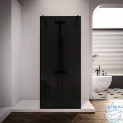 Walk-in Veconi Корато 120 профиль черный, стекло черное KR90BB-120-11-C4