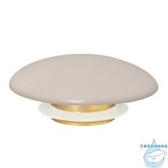 Накладка на слив для раковины ABBER AC0014MBE светло-бежевая матовая, керамика