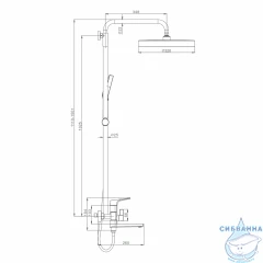 Душевая система Raglo 320 1 режим R07.24 (хром)